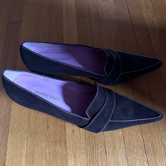 Ramon Tenza Vintage Alpine Heel in Brown Suede, 10B, NWT